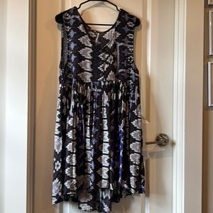 Free people flowy aztec dress